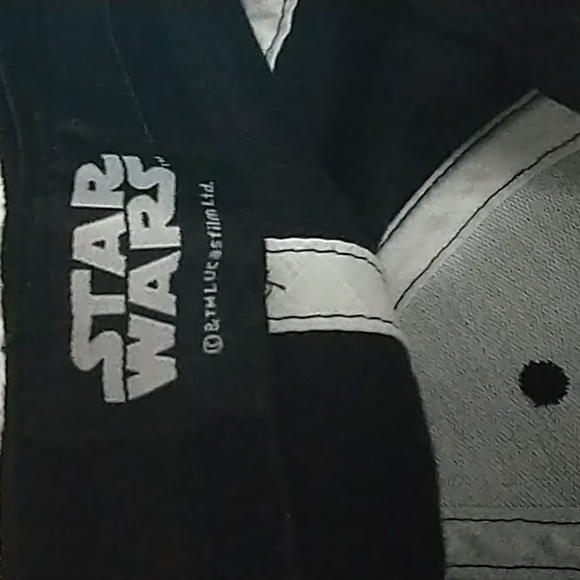 Star Wars Hat Cap Black & White Embroidery Snapback adjustable - Picture 4 of 5